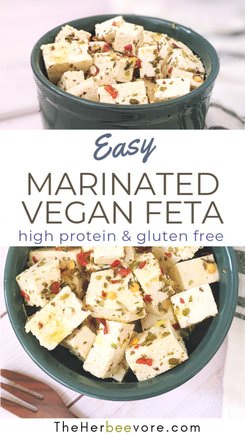 Dairy Free Feta Cheese Recipe with Tofu (Vegan, High Protein)