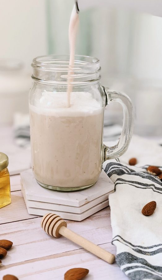 Honey Almond Milk Recipe (Dairy Free) - The Herbeevore