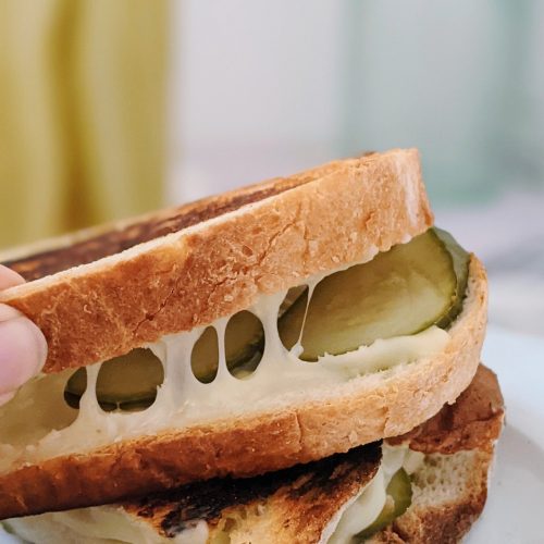 dill pickle grilled cheese recipe vegetarian gluten free ad keto options recipe with pickles for plant based diet low acrb grilled cheese with pickles recipe