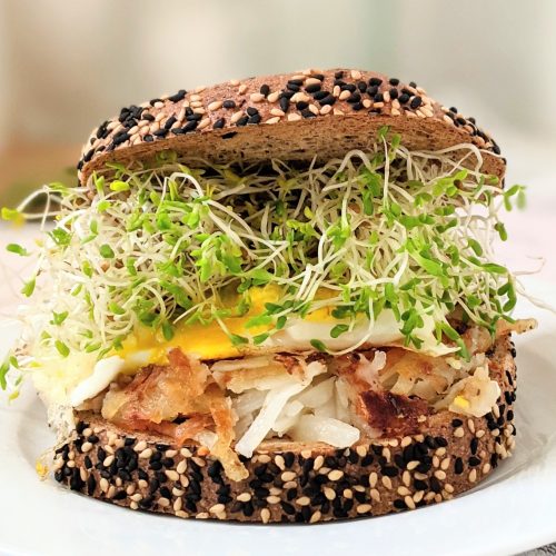 hash brown breakfast sandwich vegan and gluten free options healthy plant based weekend brunch ideas and recipes