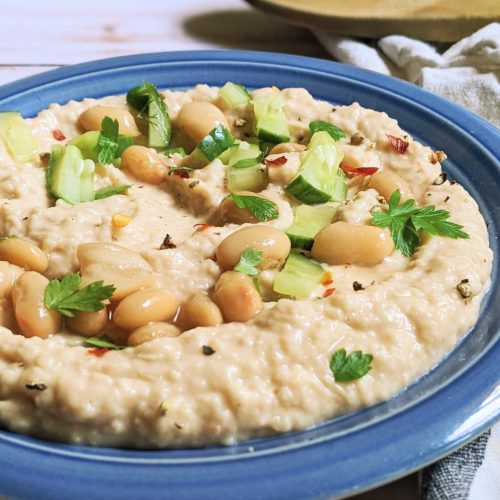 oil free white bean hummus recipe with navy beans no chickpea hummus with cannellini beans tahini and cucumber hummus recipe
