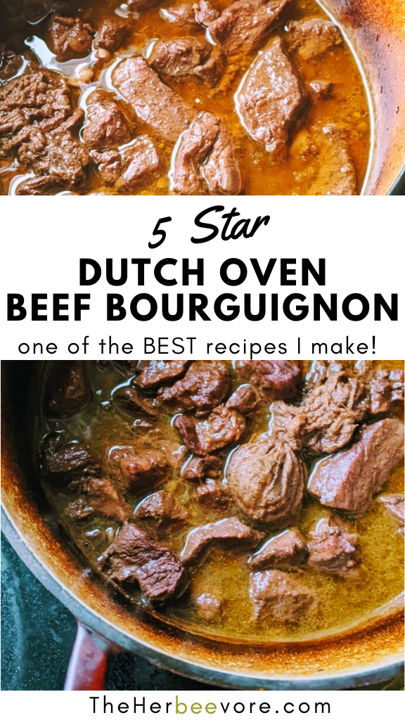 Dutch Oven Beef Bourguignon Recipe The Herbeevore