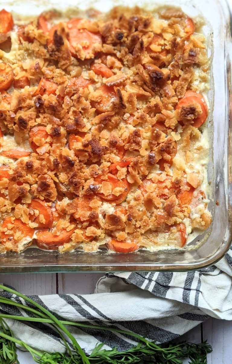 Creamy Carrot Casserole Recipe (Easy Holiday Side Dish) The Herbeevore