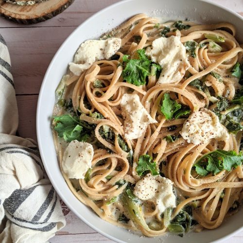 kale ricotta pasta recipe vegetarian and vegan ricotta pasta noodles with kale garlic onions and olive oil pasta dishes