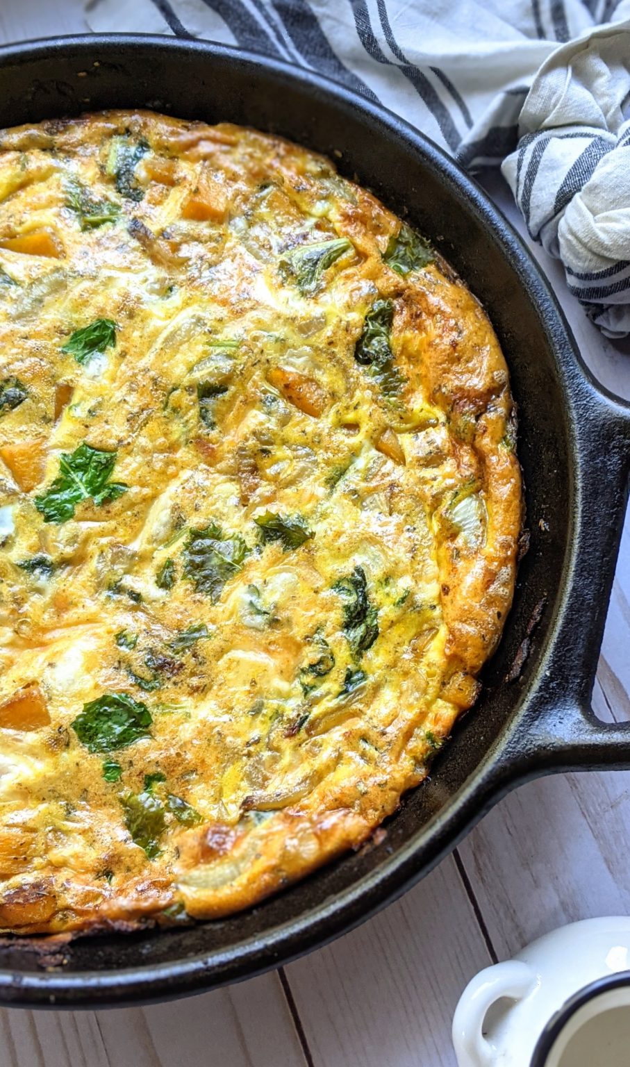 Butternut Squash Frittata Recipe (Vegetarian) - The Herbeevore