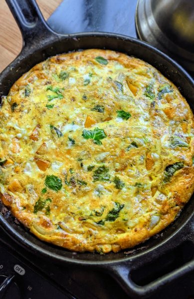 Butternut Squash Frittata Recipe (Vegetarian) - The Herbeevore