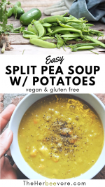 Split Pea Soup with Potatoes Recipe (Vegetarian, Vegan)