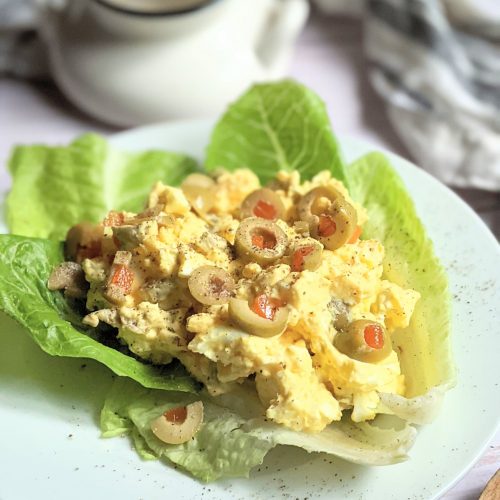 low carb olive egg salad recipe with olives fun twist on egg salad with green olives keto low carb