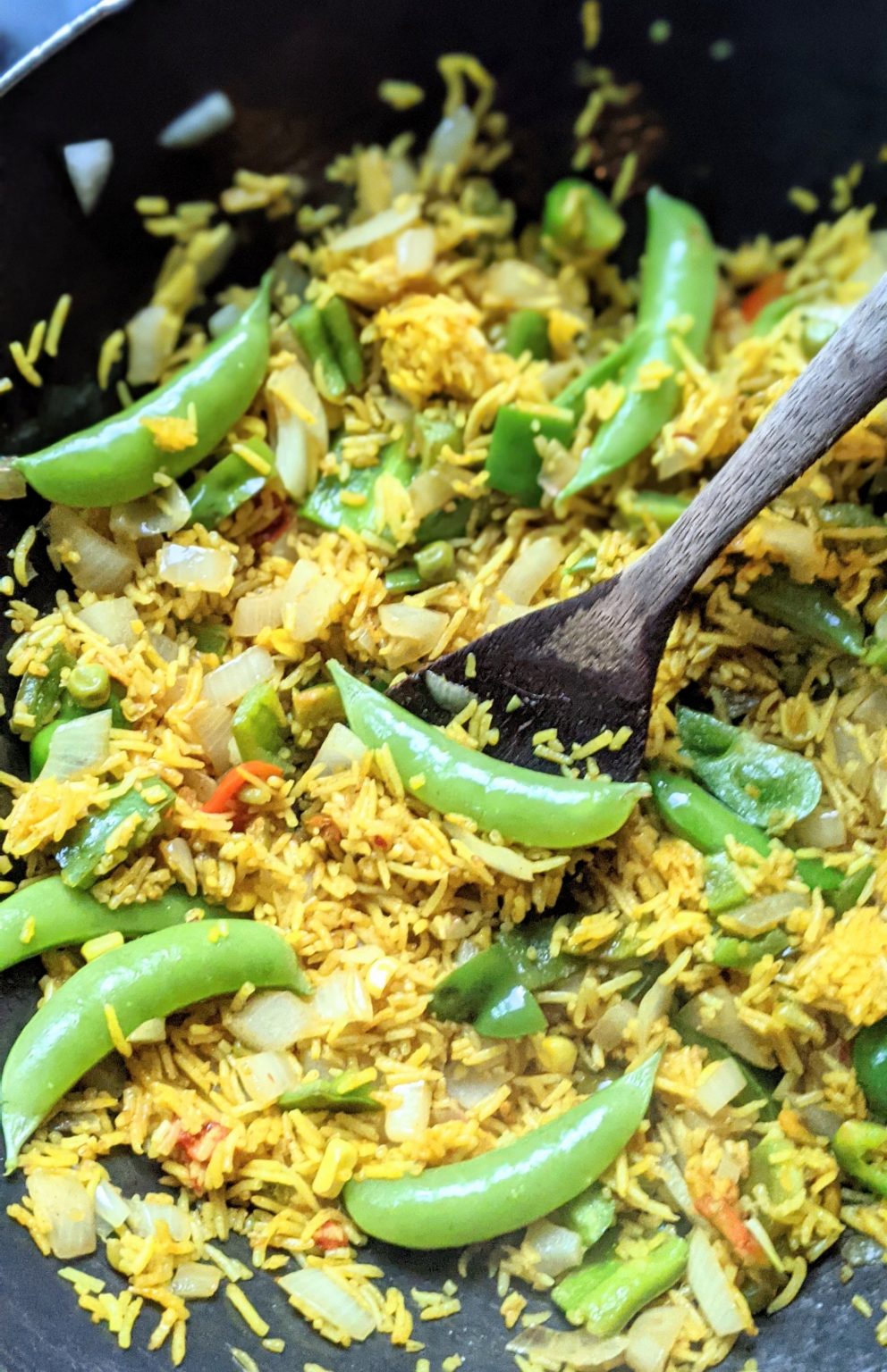 Sugar Snap Pea Fried Rice Recipe (Gluten Free, Vegetarian) The Herbeevore