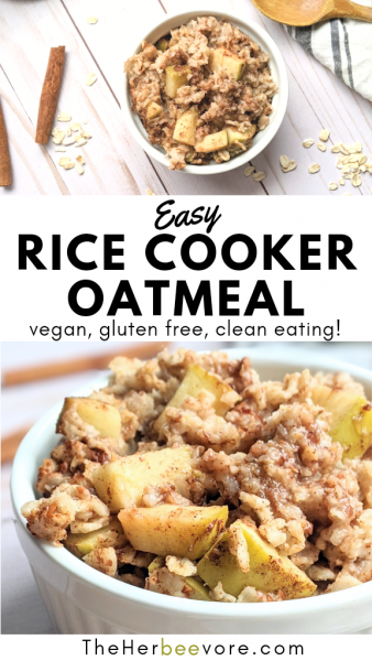 Rice Cooker Oatmeal Recipe - The Herbeevore
