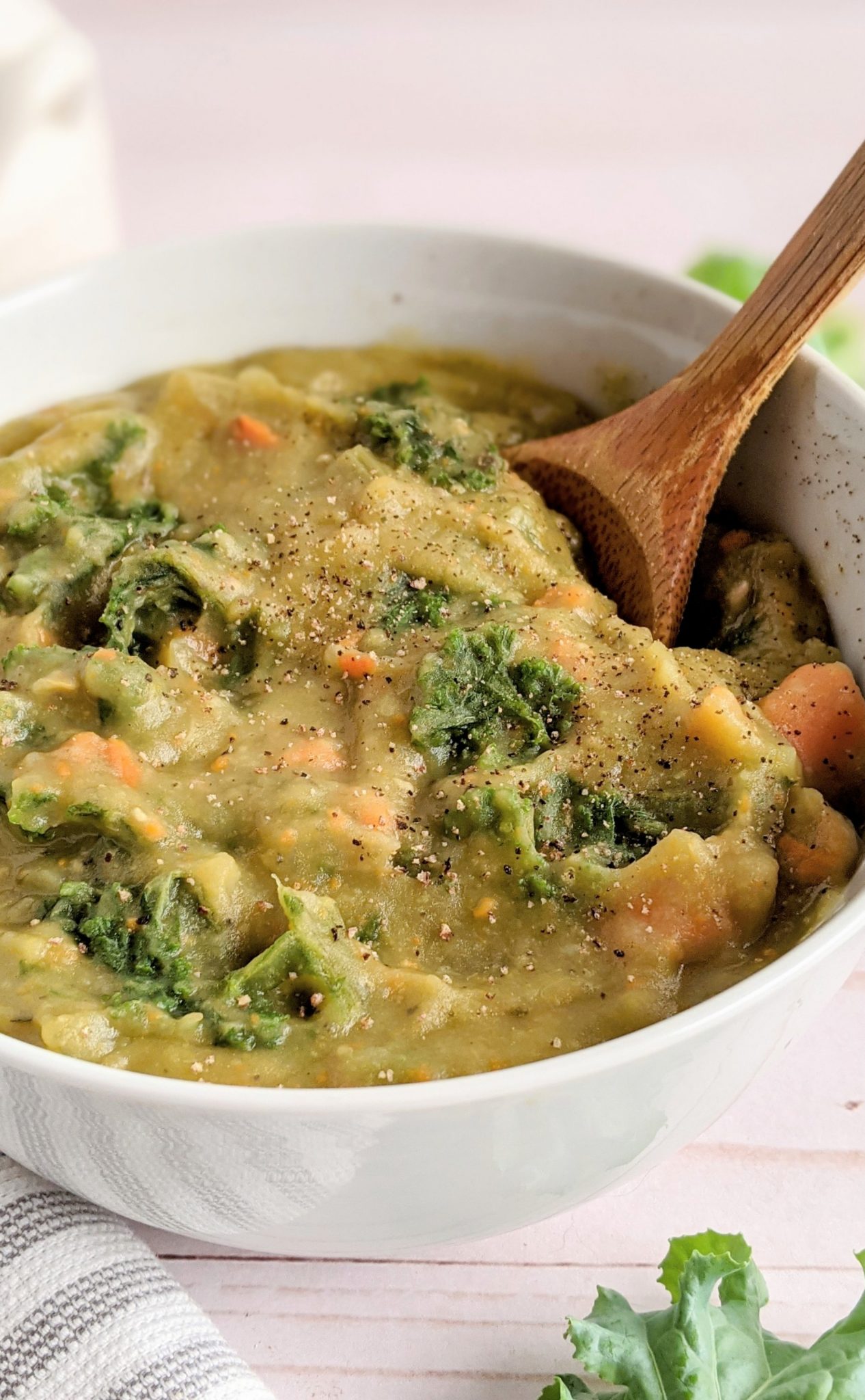 Split Pea Soup with Kale Recipe The Herbeevore