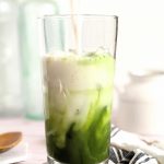 vegan gluten free matcha latte recipe with oat milk green tea latte recipe with matcha powder