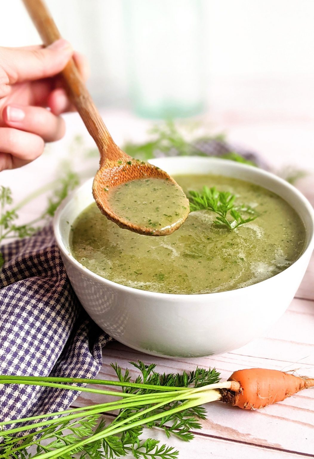 Carrot Top Soup Recipe The Herbeevore