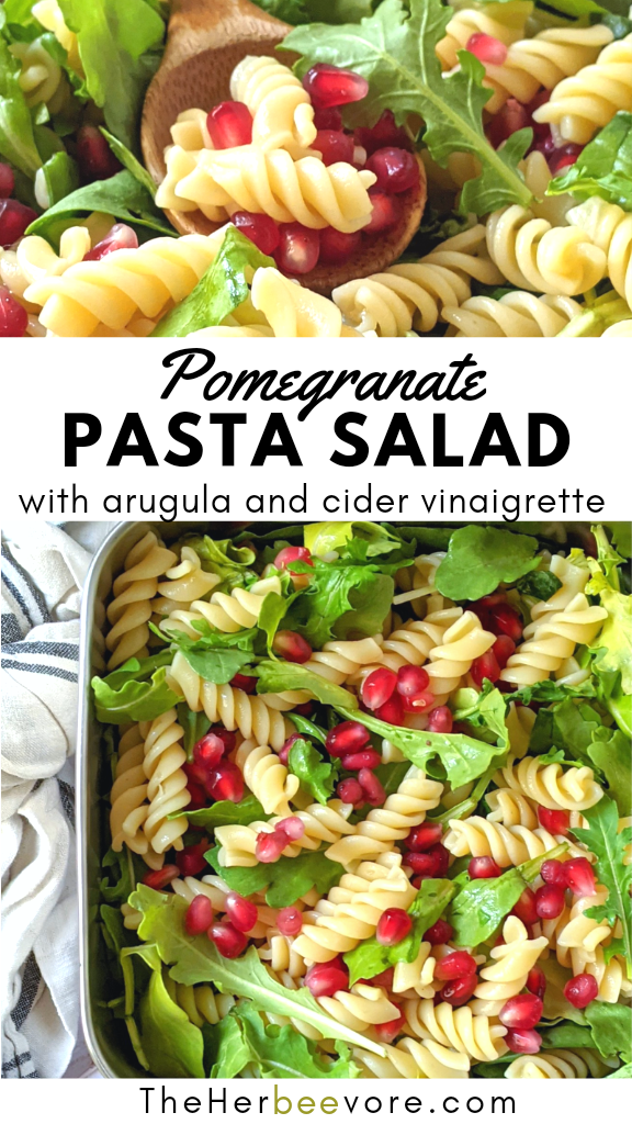 Pomegranate Pasta Salad with Arugula Recipe
