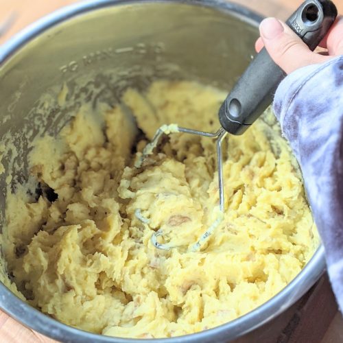 instant pot garlic mashed potatoes pressure cooker healthy holiday side dishes instant pot easy mashed potatoes