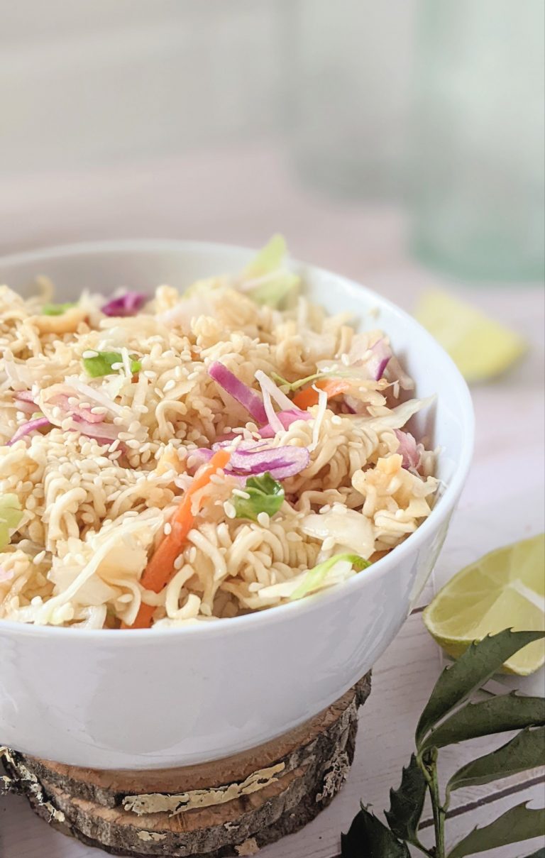 Ramen Noodle Salad Recipe with Coleslaw The Herbeevore