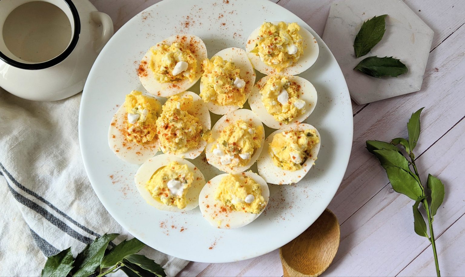 Cottage Cheese Deviled Eggs Recipe (High Protein) The Herbeevore