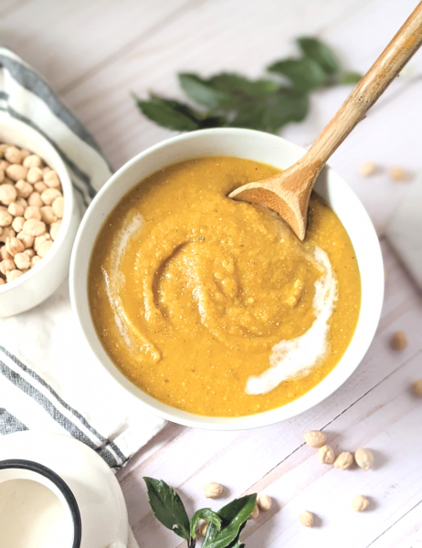 Carrot Chickpea Soup Recipe - The Herbeevore