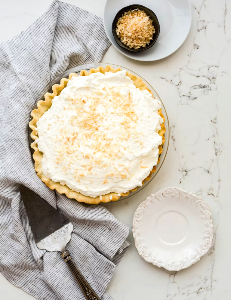 Coconut Cream Pie with Meringue Recipe (Family Recipe)