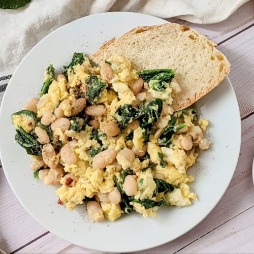 scrambled eggs with beans recipe fancy breakfast beans recipes high protein breakfasts vegetarian meatless breakfast ideas for healthy January recipes