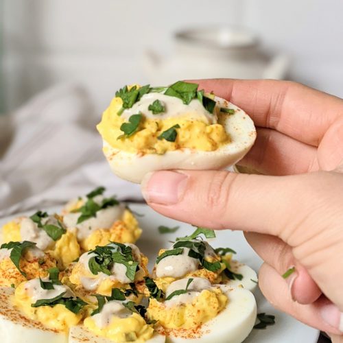 ranch deviled eggs recipe no mayo ranch dressing deviled eggs without mayonnaise and creamy salad deviled eggs