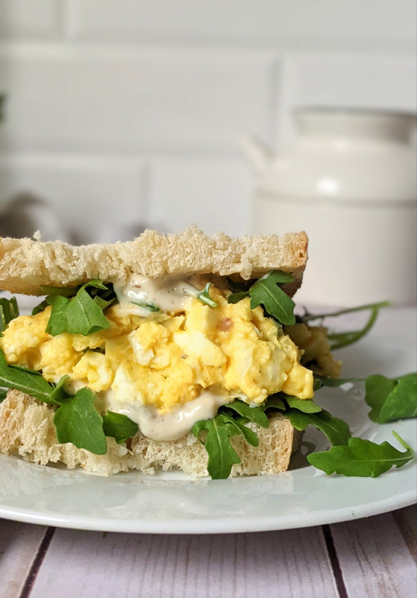 Ranch Egg Salad Sandwich Recipe (No Mayo) The Herbeevore