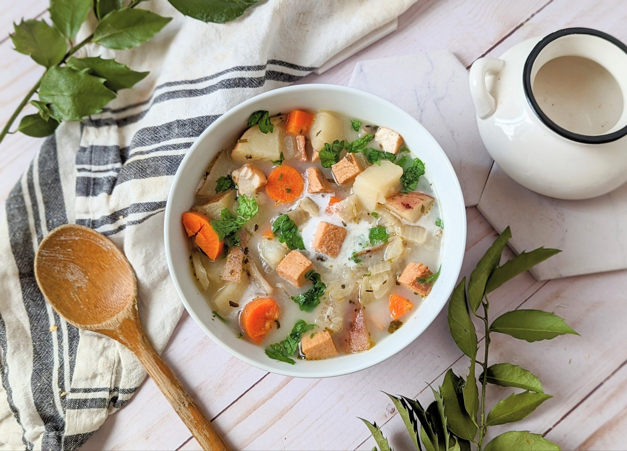 Whole30 Chicken Soup Recipe with Coconut Milk (Dairy Free) The Herbeevore