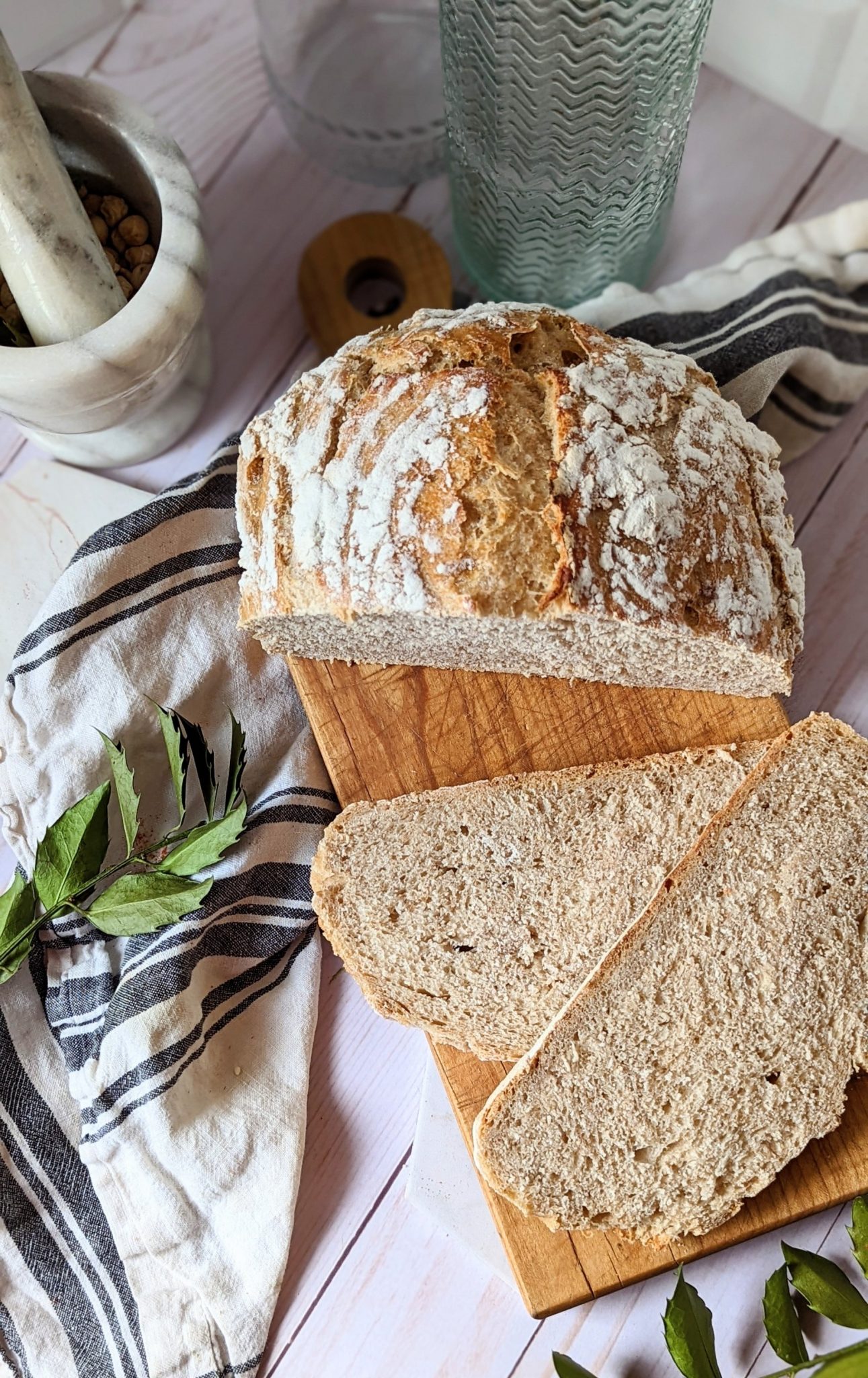 Dutch Oven Bread, No Knead Overnight Recipe (Vegan, Egg & Dairy Free