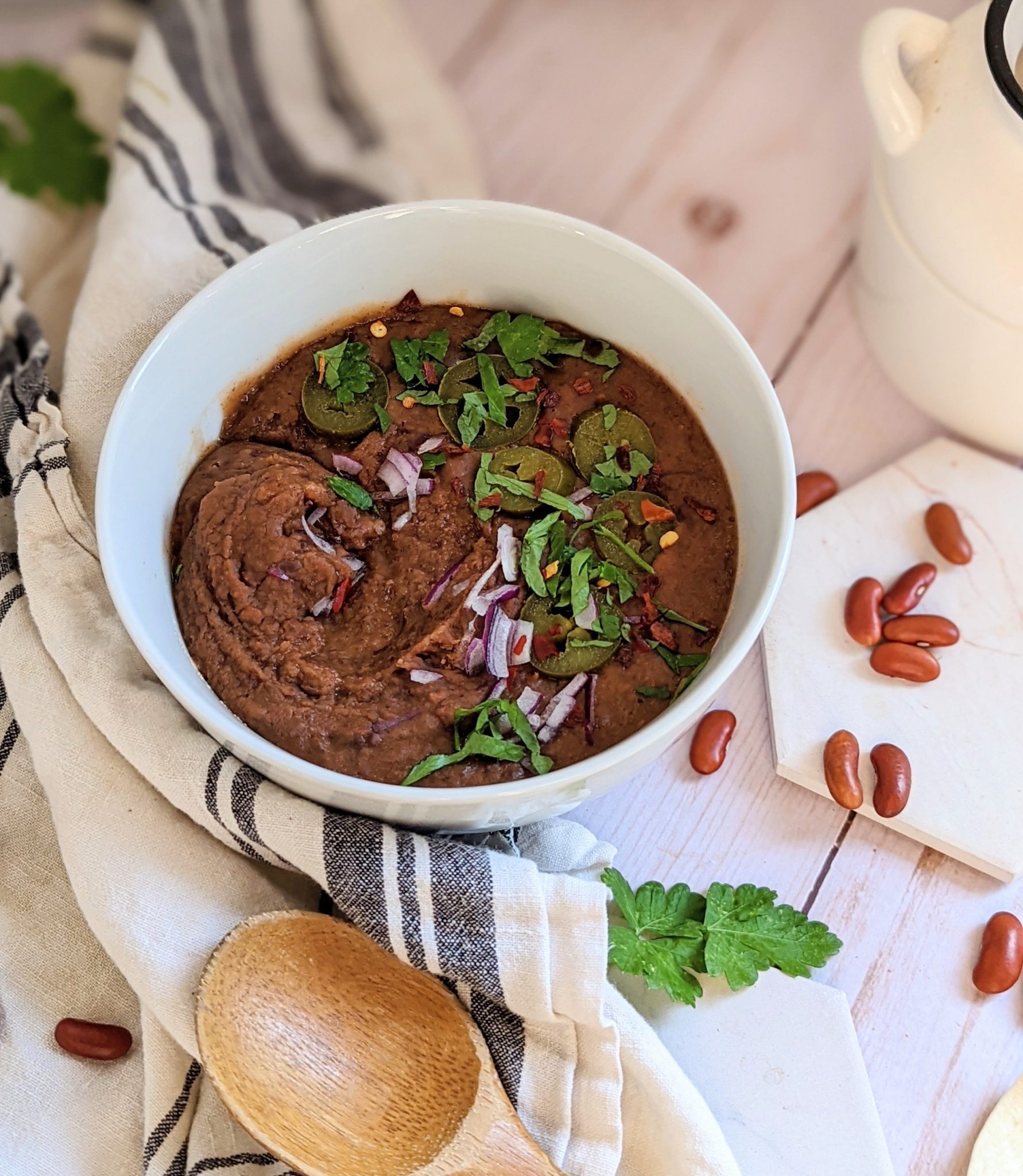 Refried Kidney Beans Recipe (Vegetarian, Canned & Dried Beans) The Herbeevore
