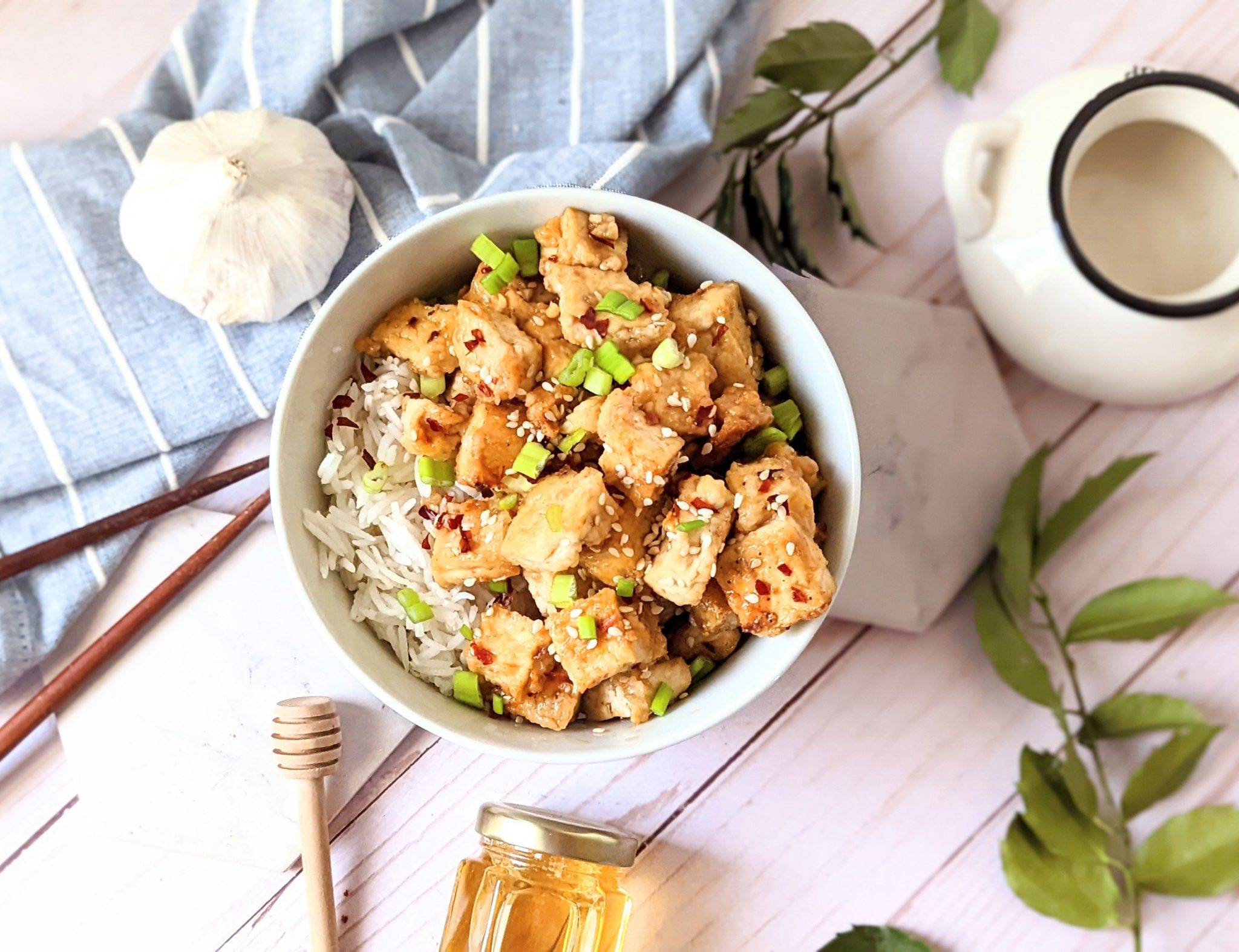 Baked Honey Garlic Tofu Recipe The Herbeevore