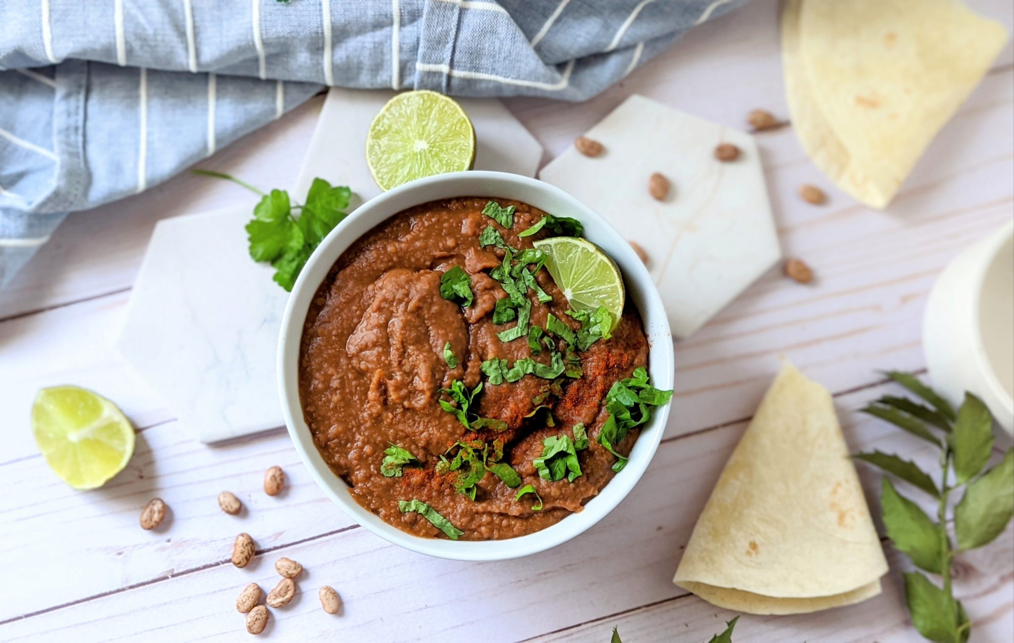 Refried Beans from Canned Pinto Beans Recipe The Herbeevore