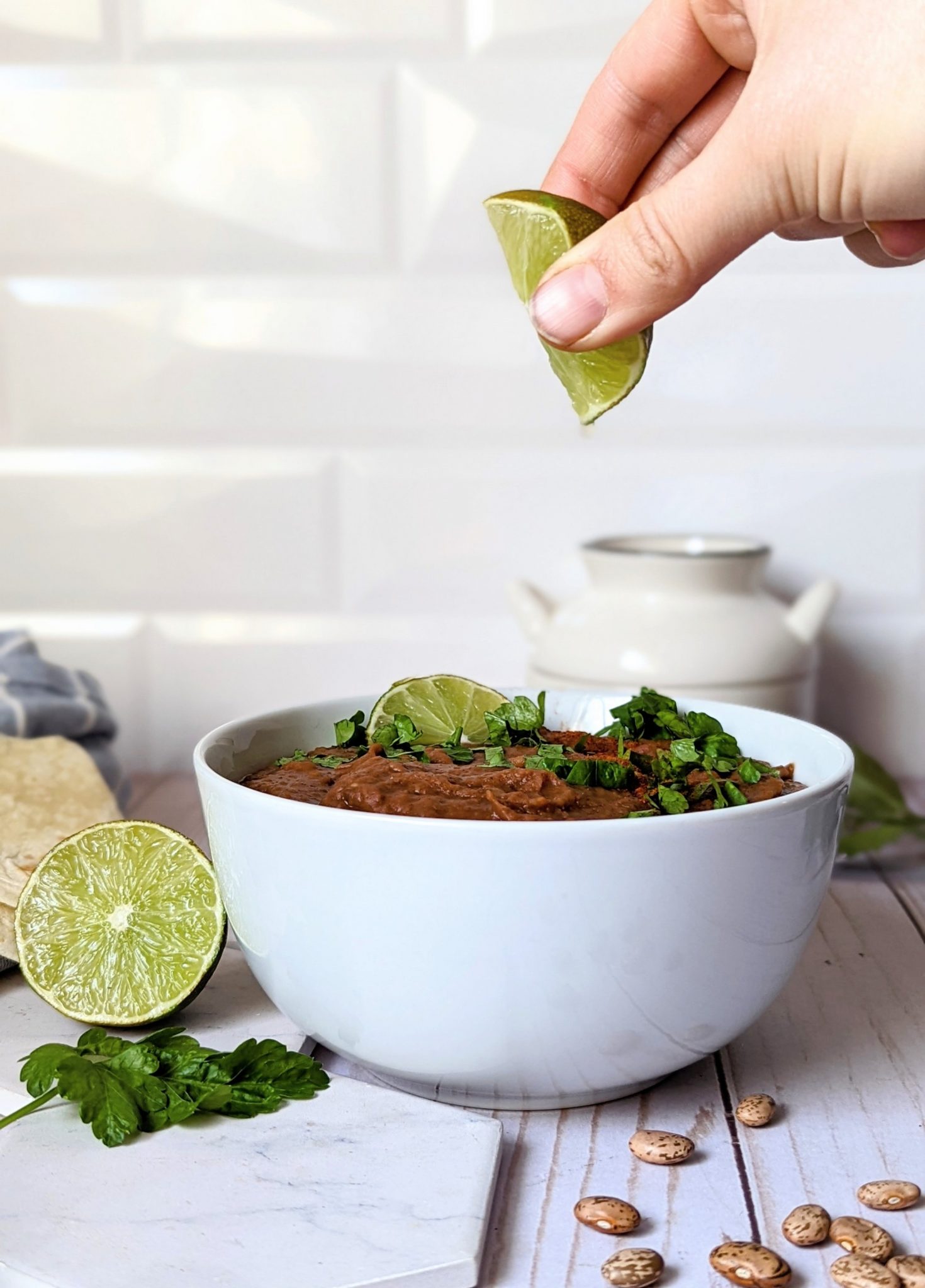 Refried Beans from Canned Pinto Beans Recipe The Herbeevore