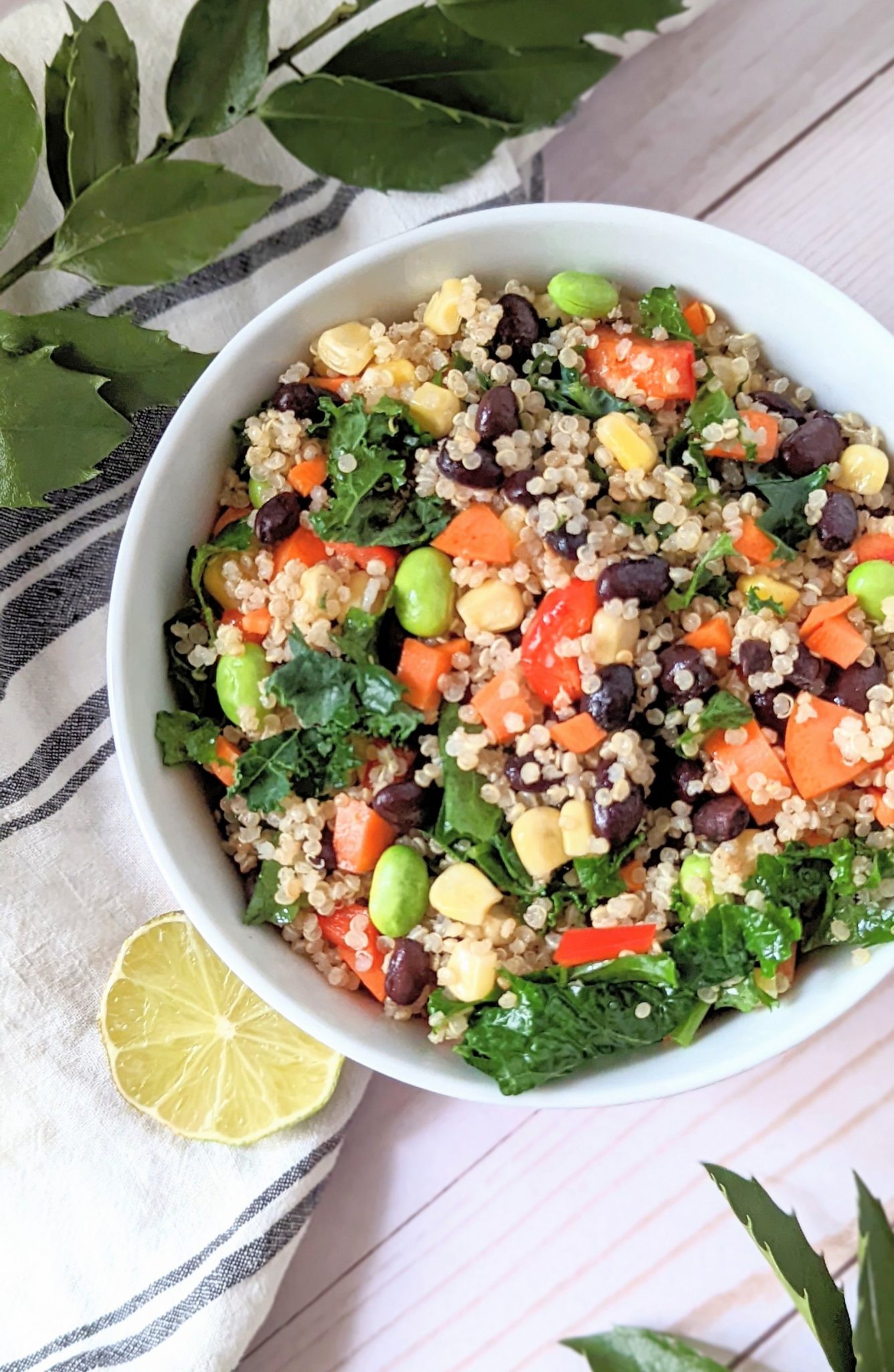 Quinoa Salad with Black Beans Recipe (High Protein, Vegan) - The Herbeevore