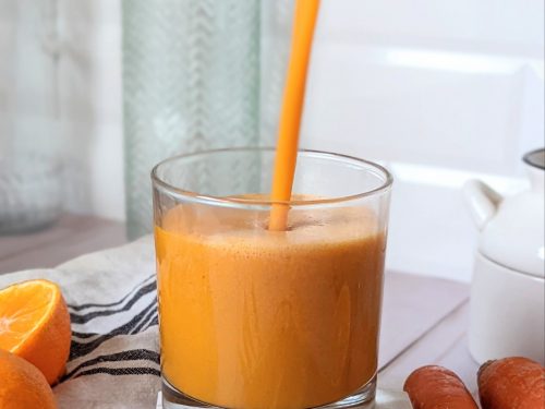 Orange Carrot Smoothie with Ginger