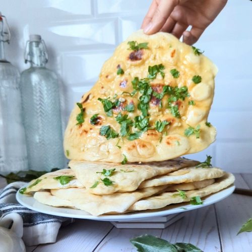 sourdough starter naan recipe to make with sourdough discard flatbread naan flat breads healthy homemade no eggs no dairy almond milk plant based recipes