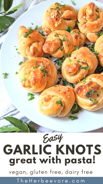 Vegan Garlic Knots Recipe (Egg Free, Dairy Free) - The Herbeevore