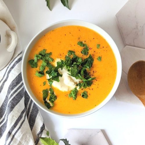 vegetarian butternut squash soup recipe gluten free with garden squash ricotta cheese carrots onion garlic herbs de province and olive oil