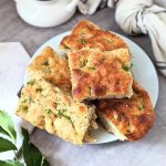 herb focaccia bread recipe with italian herbs parsley rosemary oregano thyme and garlic with olive oil and sugar