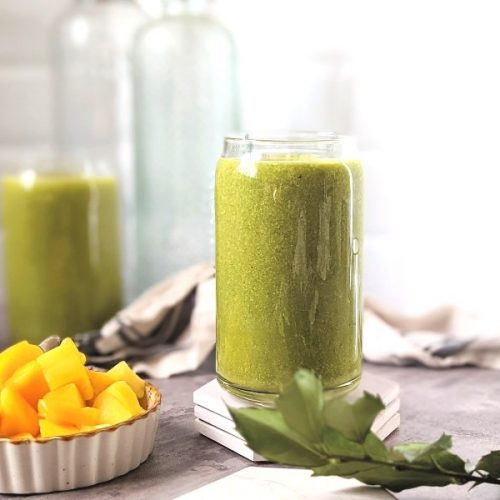 green smoothie with mango and spinach shake with fruit recipes healthy plant based breakfast smoothies with spinach yummy green smoothies