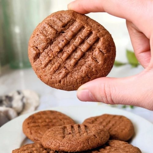 easy late night chocolate peanut butter cookies recipe healthy cookies with cacao powder