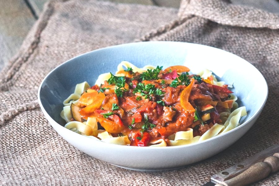 Pasta Ratatouille Recipe (Dairy & Gluten Free)