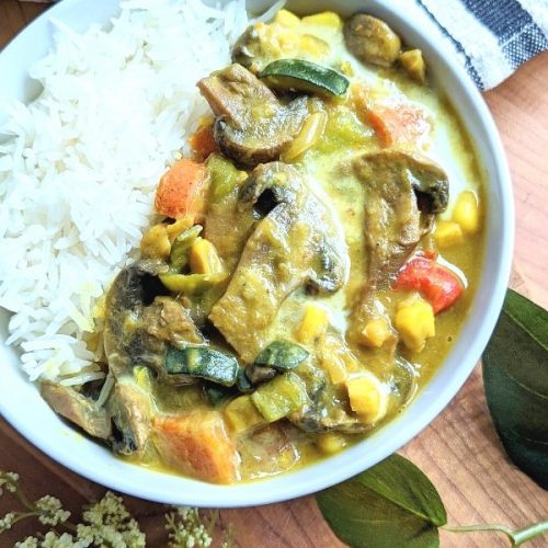 mushroom curry with coconut milk recipe healthy vegan vegetarian curry with mushrooms and curry paste recipes