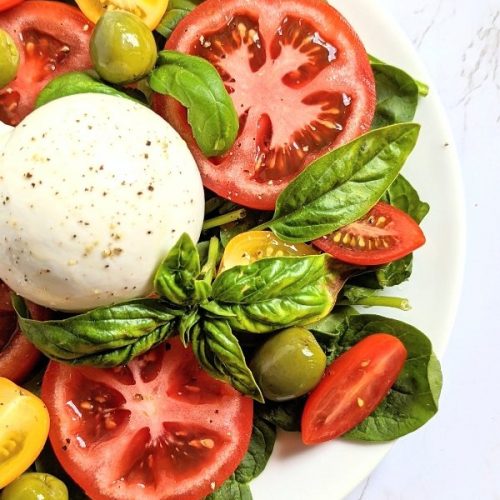 tomato burrata salad recipe with basil cheese burata recipe with castelvetrano olives recipes