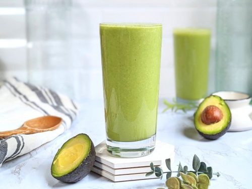 Kale Avocado Smoothie Recipe (High Protein)