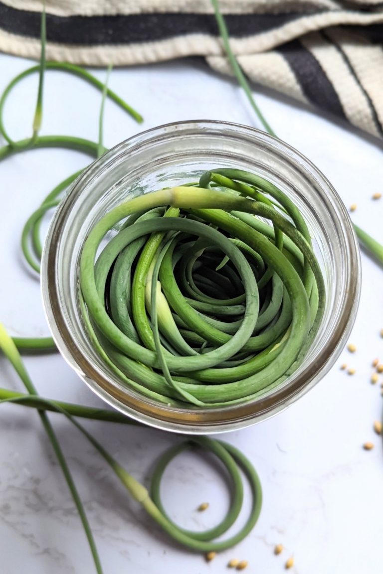 Quick Pickled Garlic Scapes Recipe The Herbeevore