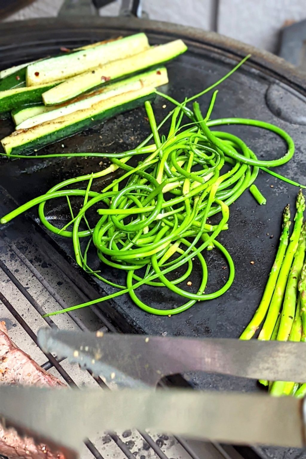 Grilled Garlic Scapes Recipe The Herbeevore