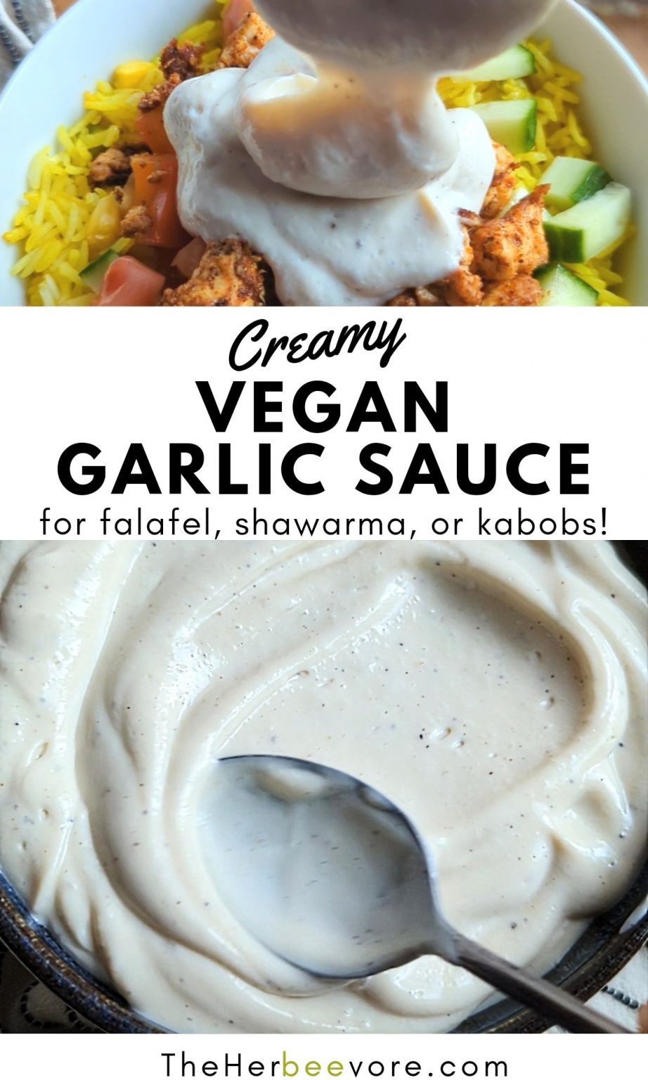 Vegan Garlic Sauce For Falafel, Kebab, and Shawarma Recipe