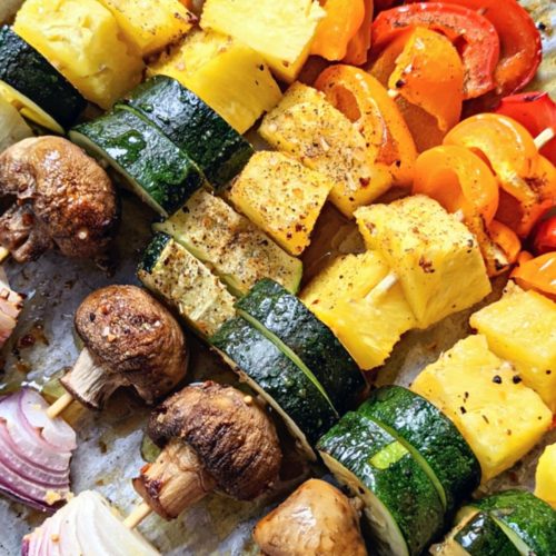 Grilled Vegetable Shish Kebabs