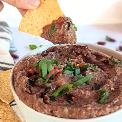 spicy kidney bean dip with tortilla chip dip recipes with beans high fiber di[ recipes healthy homemade dip cheap no cook inexpensive recipes for party time