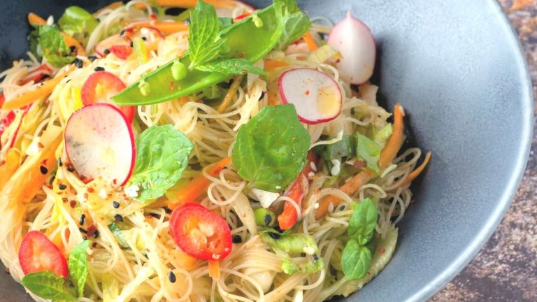 Spicy Soba Noodle Salad Recipe with Lime Dressing
